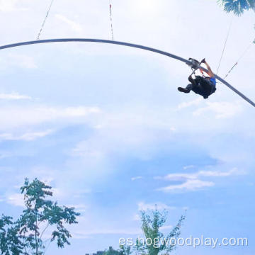 Coche de tirolesa Sky Rider al aire libre